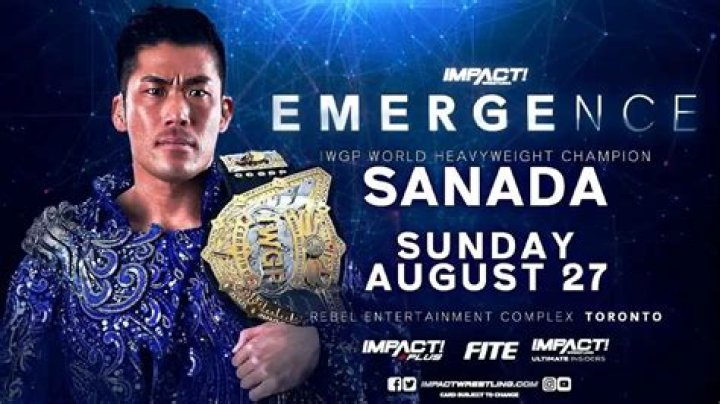 Sanada with the Impact X Division Championship