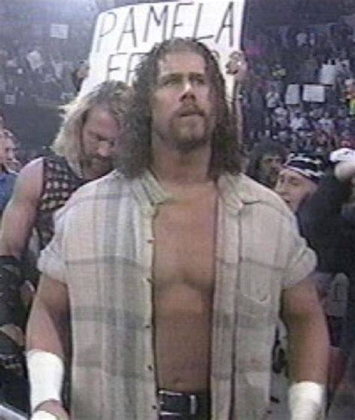 Scott Vick with flock