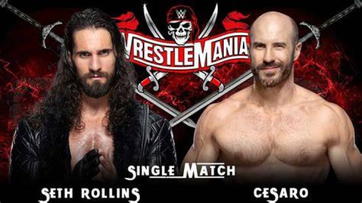 Seth Rollins vs Cesaro WWE Wrestlemania 37