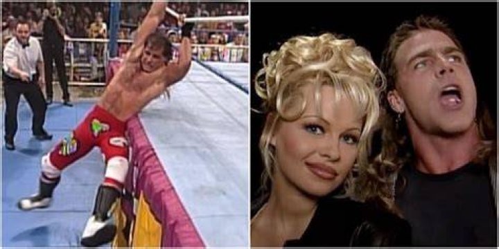 Shawn Michaels and Pamela Anderson at Royal Rumble 1995