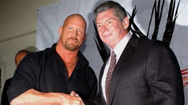 Steve Austin and Mr McMahon Shaking Hands at WrestleMania
