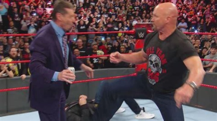 Steve Austin stuns the McMahon family 