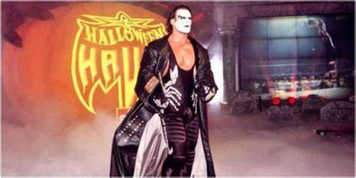 Sting making his entrance in AEW