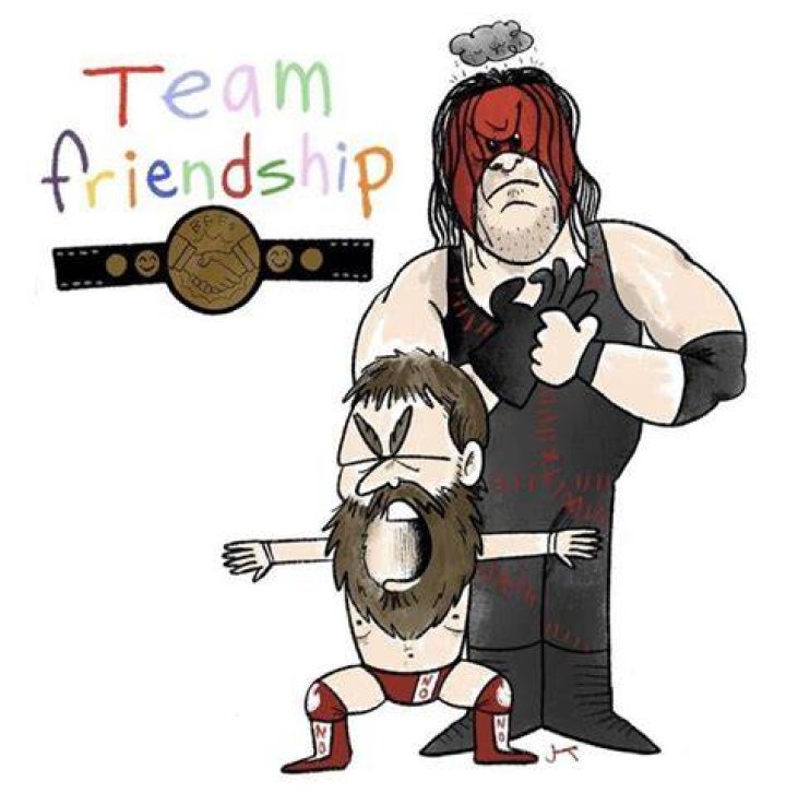Team Hell No arguing as Tag Team Champions