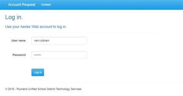 Technology Insights RUSD Aeries Account Request System