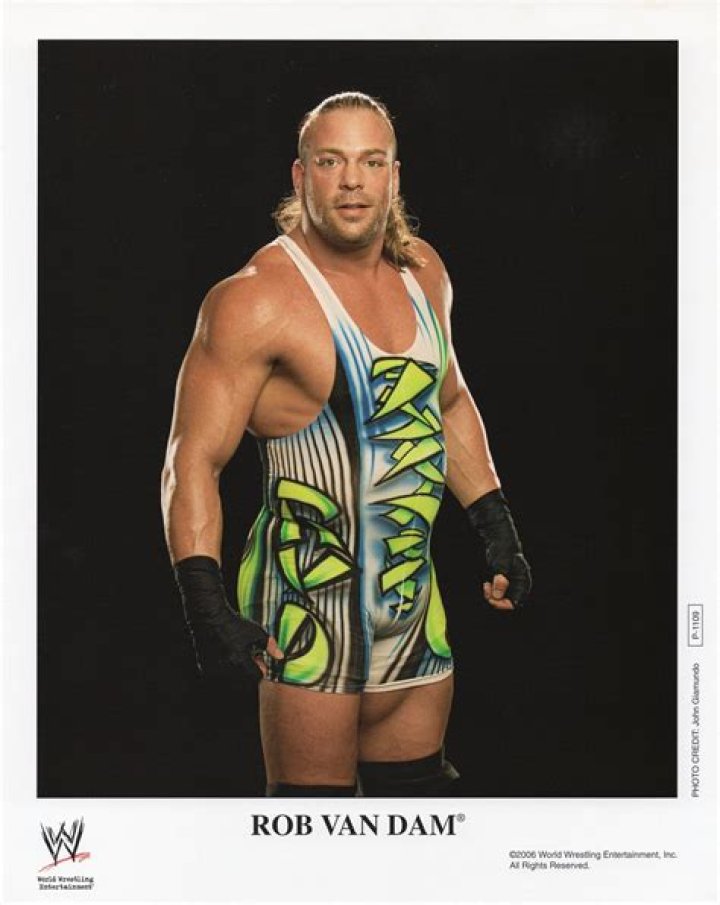 Teenage Rob Van Dam kissing Ted DiBiase's feet