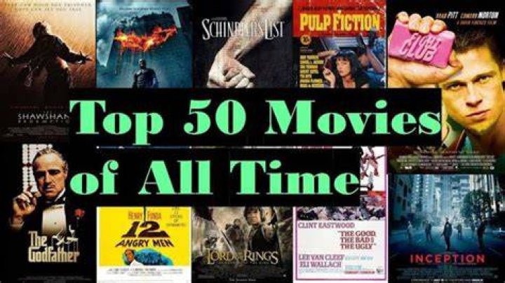 The 50 greatest movies of all time according to statistics