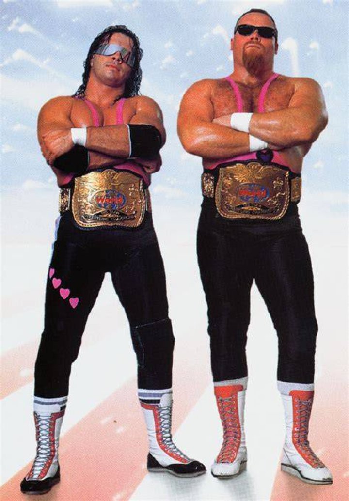 The Hart Foundation Tag Team Champions 2nd Reign Cropped