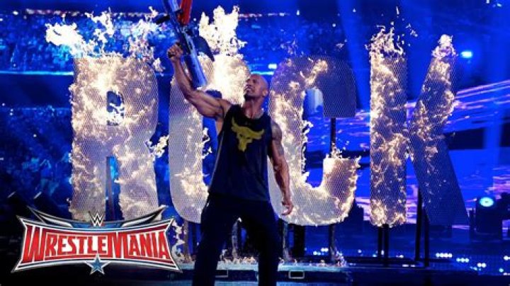 The Rock at WrestleMania 32 