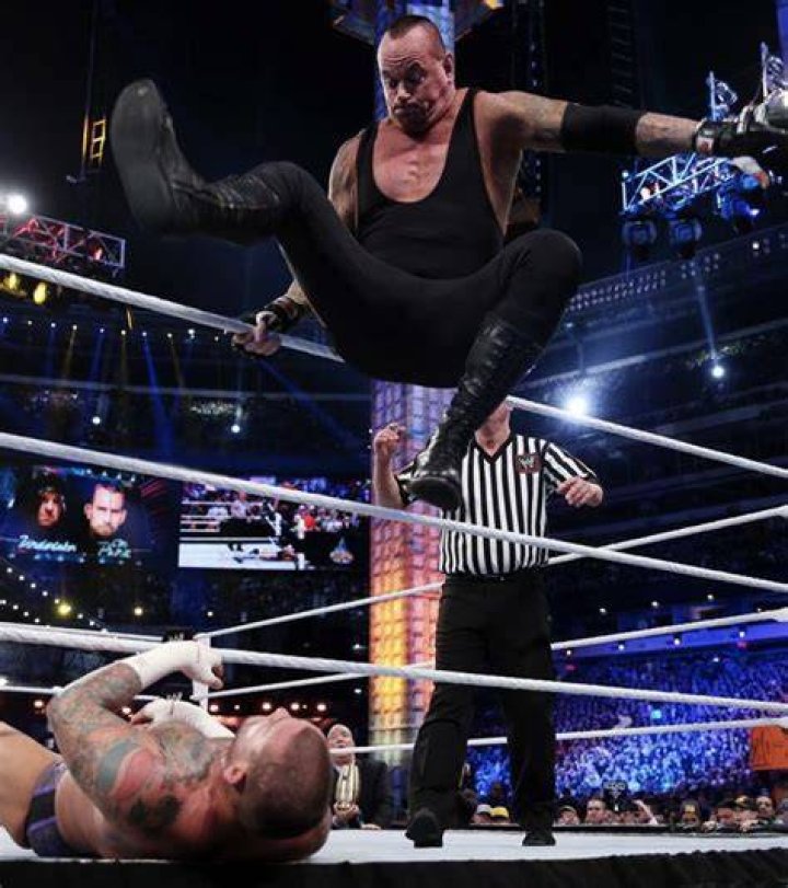 The Undertaker Apron Leg Drop