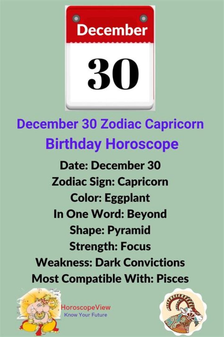 Understanding The December 30 Zodiac: Traits, Compatibility, And More