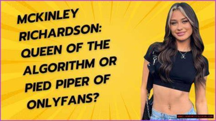 Unveiling The Mystery McKinley Richardson Leaked Pics