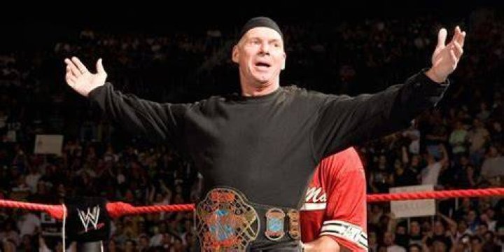 Vince McMahon as ECW Champion. 