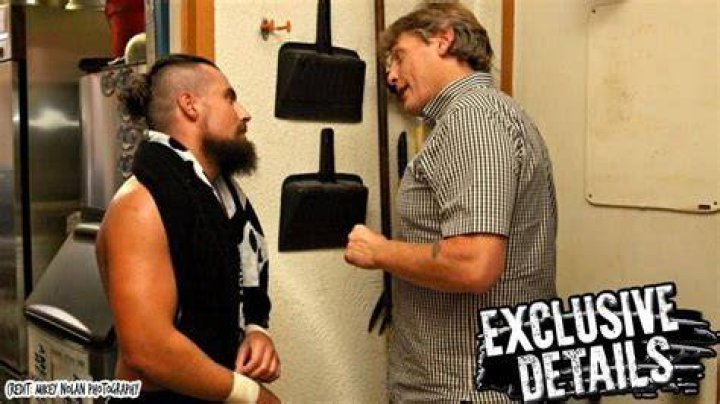 William Regal Doling Out Advice Backstage at PWG's BOLA Tournament